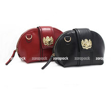 Designer Chic Genuine leather Women handbag Vintage Shell Shape Clutch Messenger Bag IT Bag 2 strap