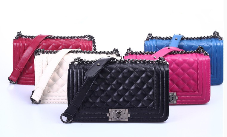 NEW Women Genuine Sheep Leather Brand Handbags Ladies Quilted Classic Sexy Shoulder Bags More Colors 