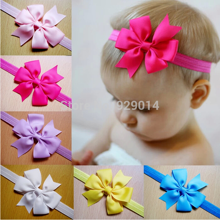 Cabelo acessórios mini ordem lactente meninas 3,2 polegadas fita bowknot c