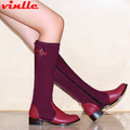 VINLLE 2015 Fashion Arrival Winter Boots For Women Knee High Boots