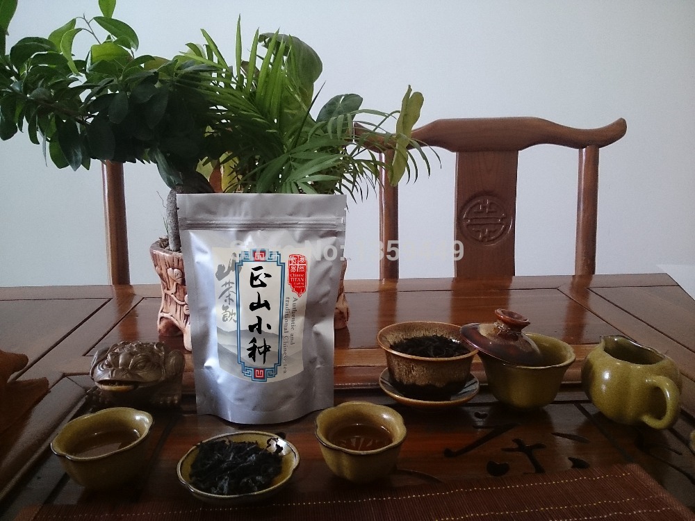 100g Lapsang Souchong Zheng Shan Xiao Zhong Smoked Black Loose Leaf Tea Chinese bag packing Lose