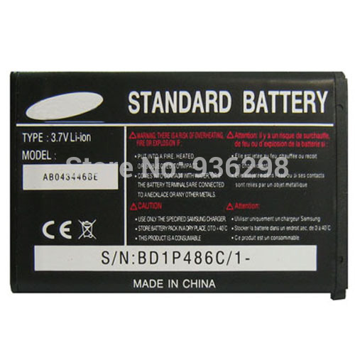 New Arrival Mobile Phone Replacement Battery for Samsung X208 Model AB043446BE