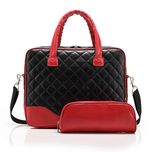 2014 latest Fashion Lady’s leather shockproof laptop bag computer bag for 14.4 inch laptop