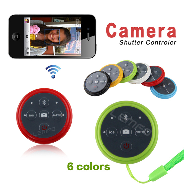Wireless Bluetooth Remote Camera Shutter Control Self timer For iPhone iPod iPad IOS Samsung HTC Sony