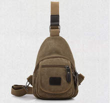 Men and women canvas chest bag classical style casual popular fashion messenger bag