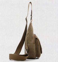 Men and women canvas chest bag classical style casual popular fashion messenger bag