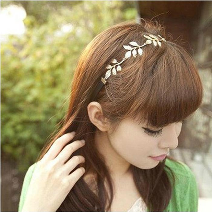 2015 Romantic Rushed Promotion Barrette Wedding Accessories Olive Leaves Leaf Stretchy Hair Head Band Grecian Style