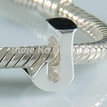 1PCS/lot diy alphabet J Charm Beads 925 sterling silver jewelry Fits European Pandora Style Bracelets