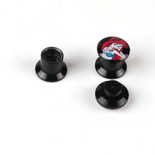 Hot 1 pair trendy Round Red hair beauty pattern resin Ear Tunnels Gauges Plugs piercing body