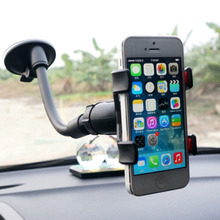 New Non slip Feet Unique Adjustable Car Mount Holder for Iphone5 S4 Mobile Phones GPS 360