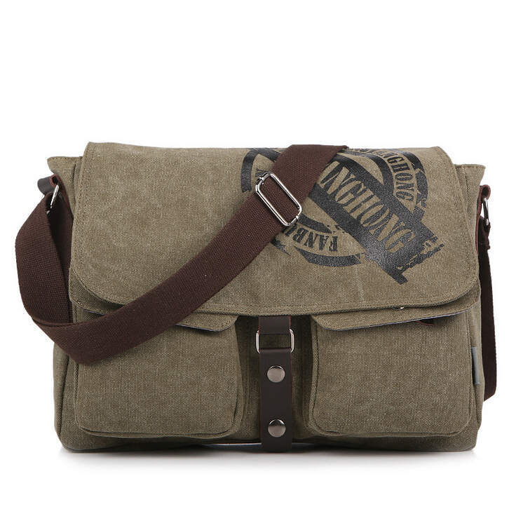 2014 men and women casual messenger bags stamp pattern classical style canvas bag fashion design