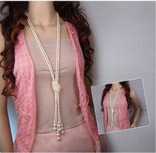 Fine Statement Long Pearl Rhinestone Fashion Necklaces Pendants for Women Jewelry Colar Femininos 2015 Accessories Bijuterias