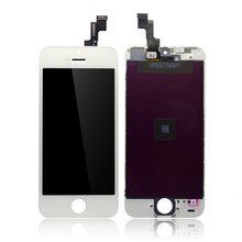 10Pcs/Lot High Quality For iPhone 5S Mobile Phone Parts LCD Display With Touch Screen Digitizer Assembly White Free Shipping