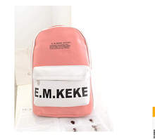 New 2014 korea style lovely high school students backpack male big capacity traveling bags high quality !