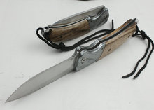 Hot sale OEM BODA Folding Pocket Knife Hunting tool Camping knives 440c Steel Zebra Wood Handle