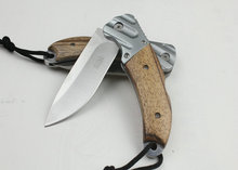 Hot sale OEM BODA Folding Pocket Knife Hunting tool Camping knives 440c Steel Zebra Wood Handle