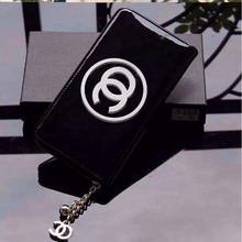100% Genuine Leather Wallets 2014 Paris Brand Women Wallets Zipper card cash large capacity Women Purses