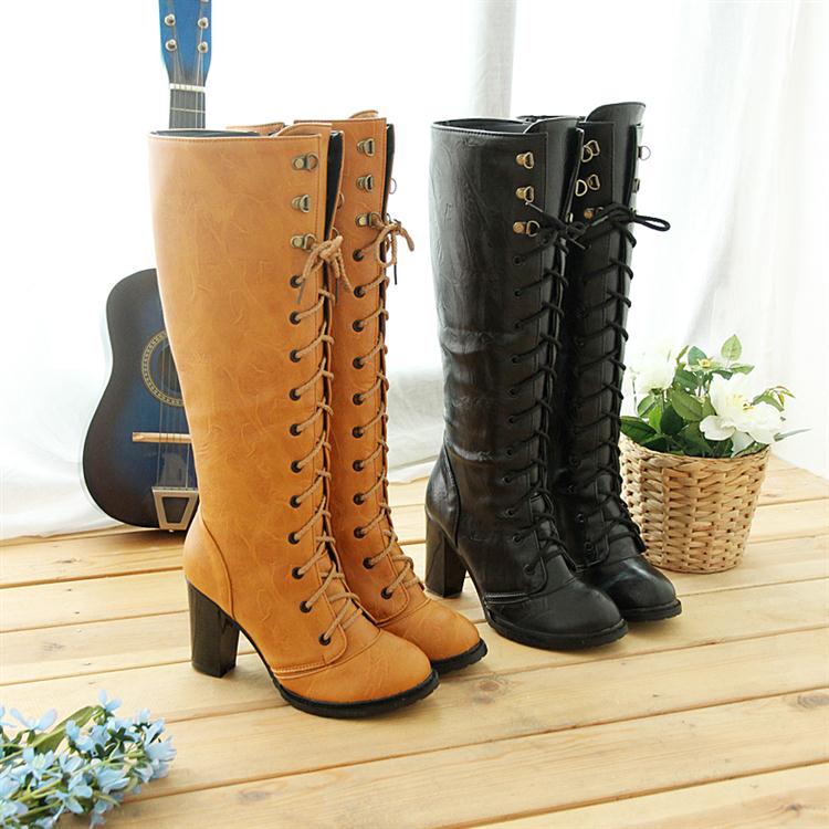  New arrival Women s shoes Genuine leather high boots Plus size Fashion Ladies Winter thick