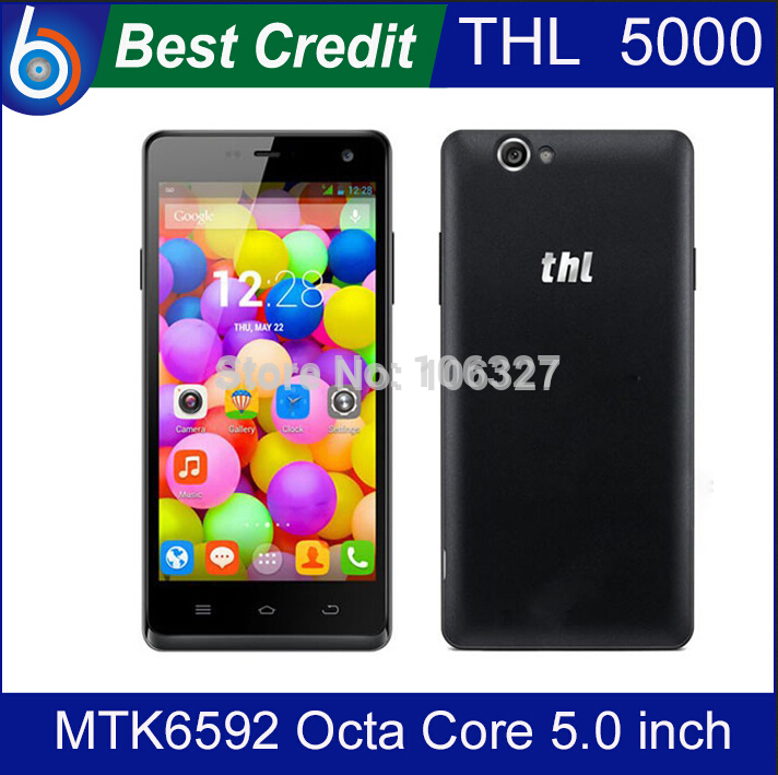 Original ThL 5000 Cell Phones MTK6592 Octa Core Android 5 0 1080P IPS Coning Gorilla Glass