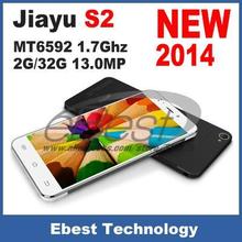 In stock original jiayu S2 wcdma 3G phone octa core MT6592 1.7Ghz 2G/32G 13.0MP 5.0 Inch IPS Gorilla 1920*1080 Russian language