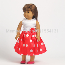 Free shipping hot 2014 new style Popular 18 American girl doll clothes dress w03