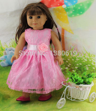 Free shipping hot 2014 new style Popular 18 American girl doll clothes dress w17