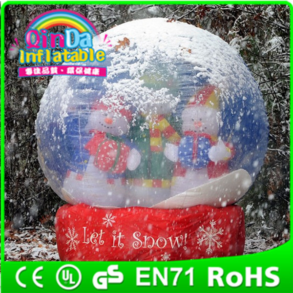 Outdoor Inflatable Christmas Snow Globes Inflatable Snow Globe For