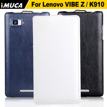 Lenovo K910 Case 100% original case for Lenovo VIBE Z K910 K6 X910 Vertical Flip Leather Case Cover Mobile  Phone Accessories
