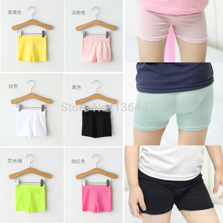 Summer Fashion Girls 100 Cotton Short Leggings Kids Girls ElasticModal Leggings Pants Girls Shorts