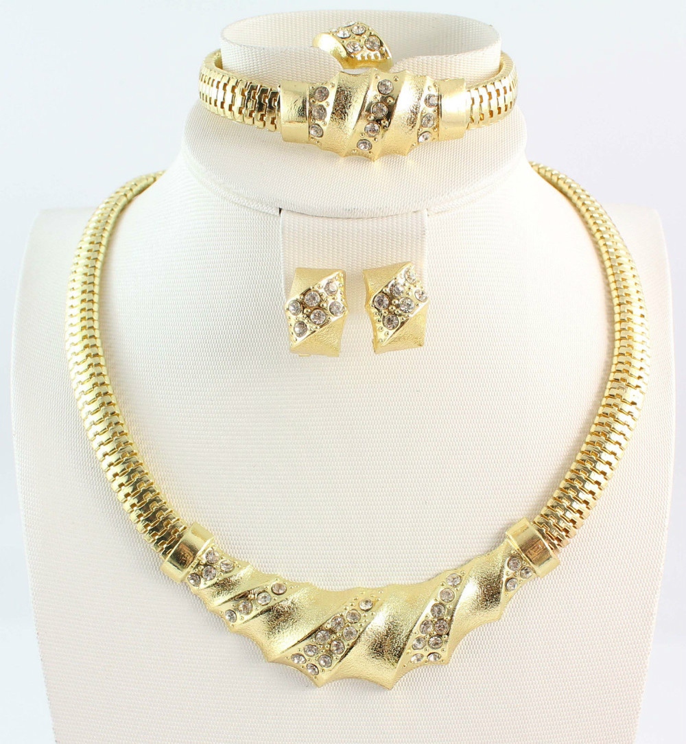 2914-Free-shipping-fashion-jewelry-set-women-18k-gold-plated-necklace ...