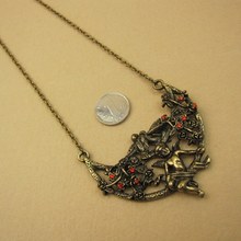 2014 Fashion Brand Vintage Necklaces Pendants For Women Trinket Jewelry Cupid Sweater Long Chain Star Crystal