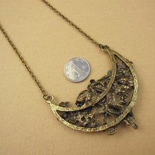 2014 Fashion Brand Vintage Necklaces Pendants For Women Trinket Jewelry Cupid Sweater Long Chain Star Crystal