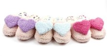 Love at home slippers candy color lovely home shoes autumn and winter thickening thermal slippers