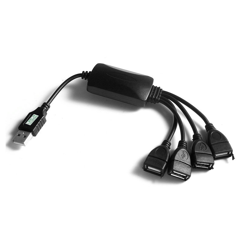 Купить высокая скорость 4 порт кабель mini hub сплиттеру адаптер usb 2. ...