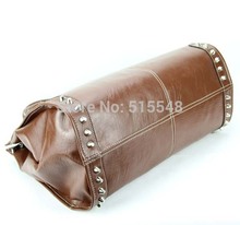 H010 brown 2014 Hot Sale popular women bags Size 41 5x38cm PU 4 different colors Interior