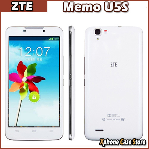 Original ZTE Memo U5S 8GB RAM 1GB MTK6589 Quad Core 1 5GHz Cell Phones 5 7