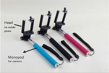 New Mini tripod Self Photo Holder Aluminium Alloy Extendable Monopod 1 head for Cellphone and Camera