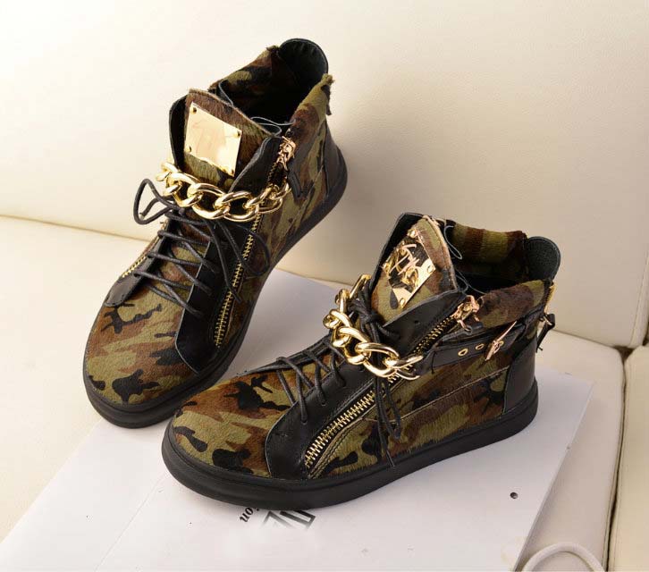 horsehair genuine leather metal chain women and man s shoes flat fashion sneakers handsome casual