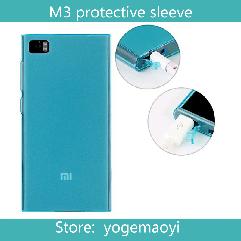 2014 Special Offer Rushed Freeshipping Xiaomi Case Miui for Millet M3 Mobile Shell 3 Dust Plug
