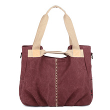 Water repellent canvas casual shoulder bag new women messenger bag fashion handbag dumplings type bag