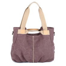 Water repellent canvas casual shoulder bag new women messenger bag fashion handbag dumplings type bag