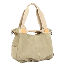 Water repellent canvas casual shoulder bag new women messenger bag fashion handbag dumplings type bag