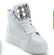 New 2014 hot sales canvas shoes tall style classic Canvas Shoes Lace up women Sneakers lovers