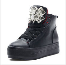 New 2014 hot sales canvas shoes tall style classic Canvas Shoes Lace up women Sneakers lovers