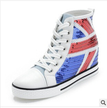 New 2014 hot sales canvas shoes tall style classic Canvas Shoes,Lace up women Sneakers,lovers shoes,students girls sneaker