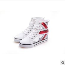 New 2014 hot sales canvas shoes tall style classic Canvas Shoes Lace up women Sneakers lovers