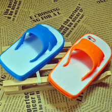 New Arrival 2014 Summer Personality Soft Silicon Slipper Covers Mobile Phone Parts Cute Accessories for Apple