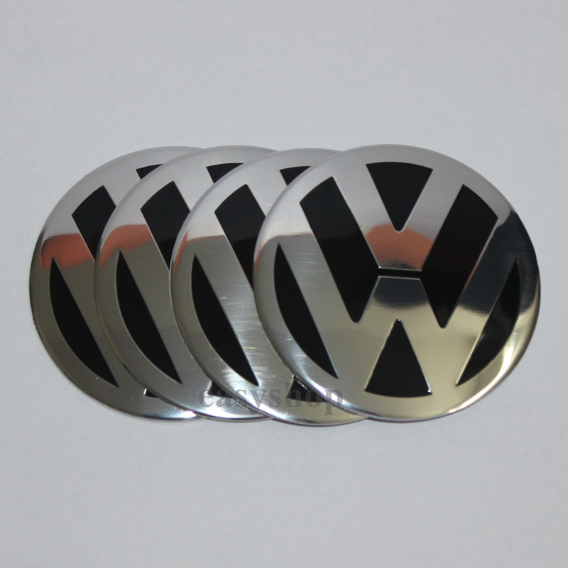 Купить 4pcs 60 мм vw колеса центр хаб шапки наклейки для Фольксваген ...