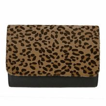  Promotion Leopard Horsehair Women Clutch of pu leather Fashion Evening bags Envelope Bag Women s