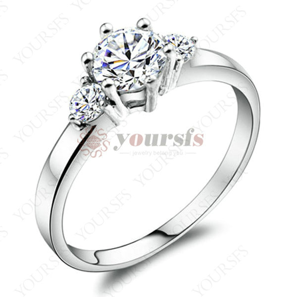 In-Usa-18K-White-Gold-Plated-Rhinestones-Ring-Floating-Charms-Wedding ...